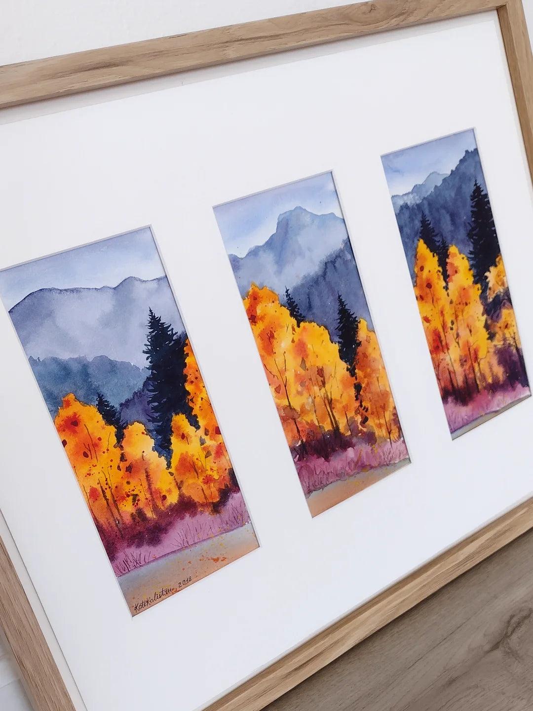 Fall. Triptych