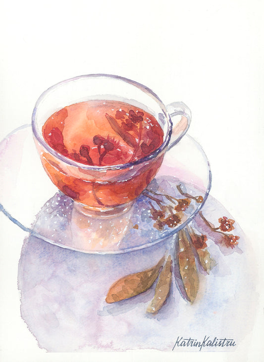 Linden tea (Giclee print)