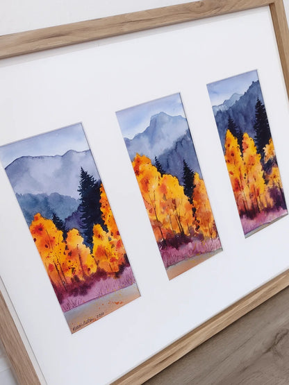Fall. Triptych